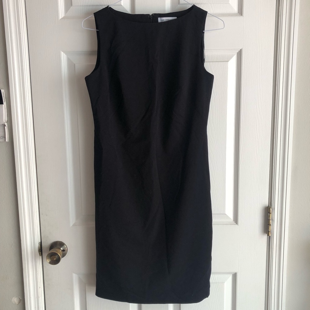 Liz Claiborne Black Sleeveless Sheath Dress 6